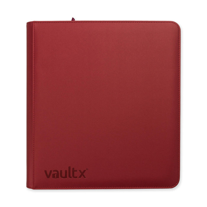 12-Pocket Exo-Tec® Zip Binder Metallic Red