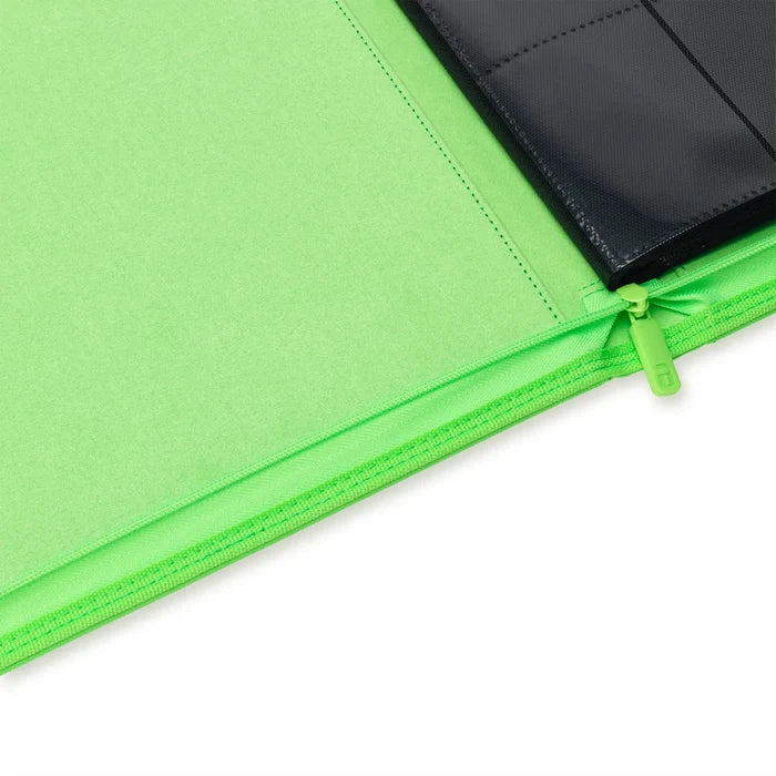 12-Pocket Exo-Tec® Zip Binder Neon Green