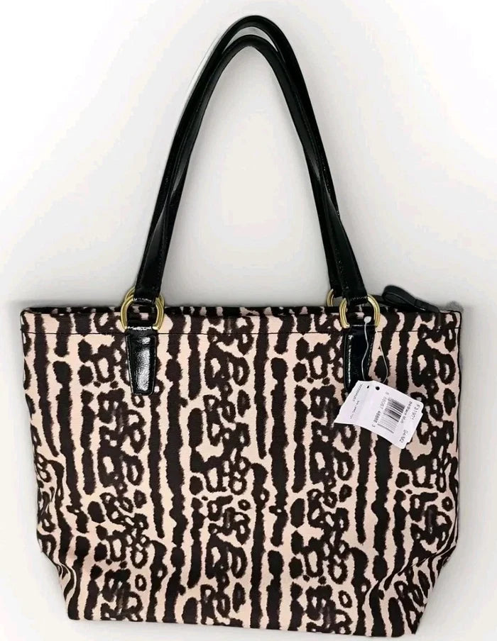 Coach 31901 SIS Leopard Canvas Tote Bag – Authentic Women's Designer Purse, New With Tags