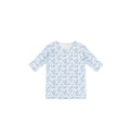 3/4 SLEEVES BURST PRINTED TSHIRT