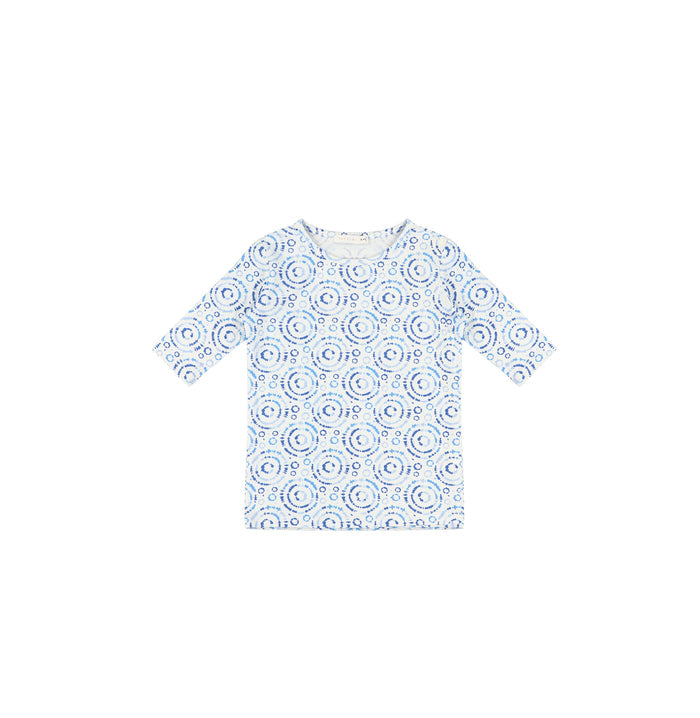 3/4 SLEEVES BURST PRINTED TSHIRT