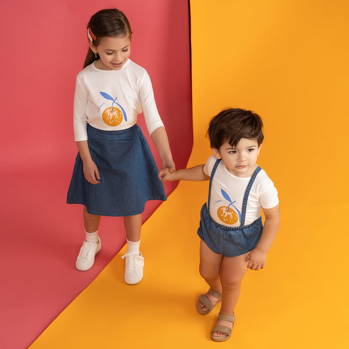3/4 SLEEVES CITRUS TSHIRT