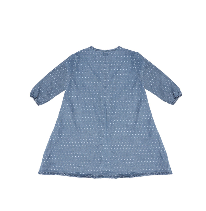 3/4 SLEEVES DIAMOND SEAM DRESS