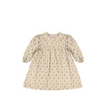 3/4 SLEEVES FLORAL COLLAR DRESS