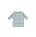 3/4 SLEEVES GEOMETRIC FLOWER TSHIRT