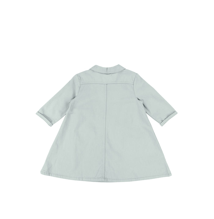 3/4 SLEEVES HEART POCKET DRESS