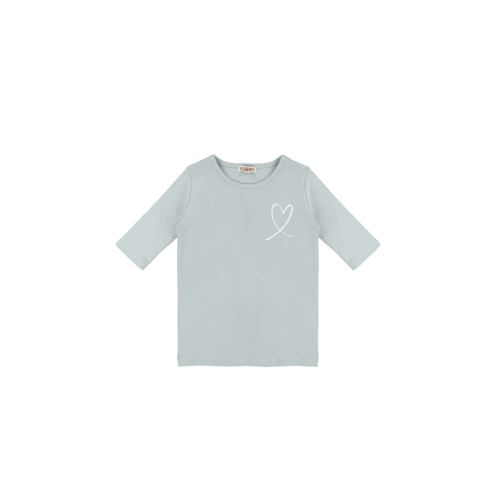 3/4 SLEEVES HEART TSHIRT