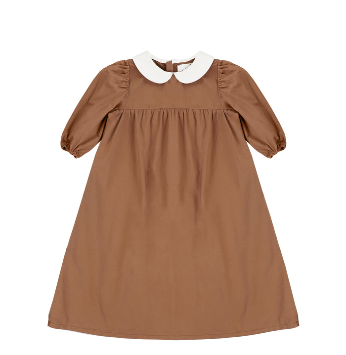 3/4 SLEEVES PETER PAN POPLIN MAXI