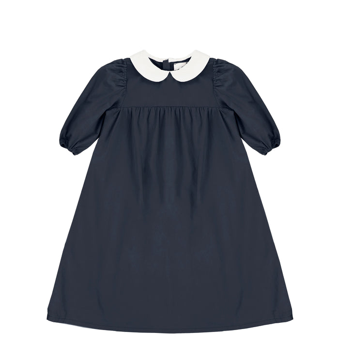 3/4 SLEEVES PETER PAN POPLIN MAXI