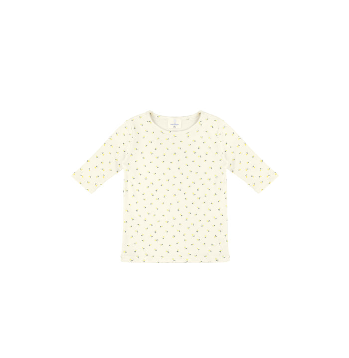 3/4 SLEEVES PETITE FLORAL TSHIRT