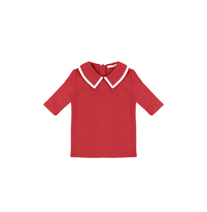 3/4 SLEEVES PIQUE TOP