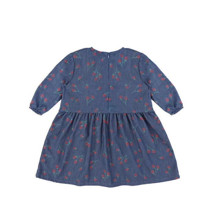 3/4 SLEEVES RASPBERRY DRESS