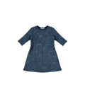 3/4 SLEEVES RIBBED WASH DRESS