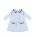 3/4 SLEEVES SEERSUCKER DRESS