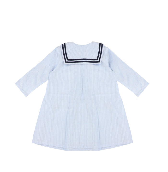 3/4 SLEEVES SEERSUCKER DRESS