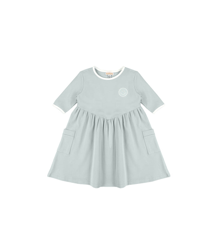 3/4 SLEEVES SMILEY DRESS