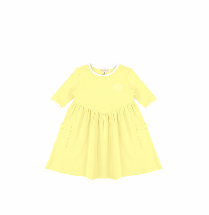 3/4 SLEEVES SMILEY DRESS