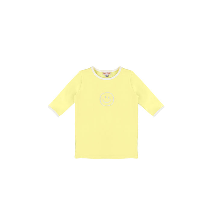 3/4 SLEEVES SMILEY TSHIRT