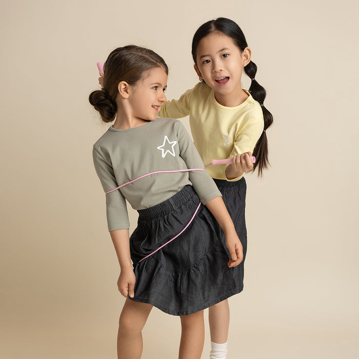 3/4 SLEEVES STAR TSHIRT
