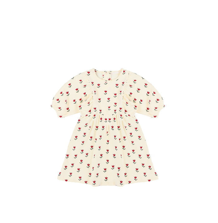 3/4 SLEEVES TULIP DRESS