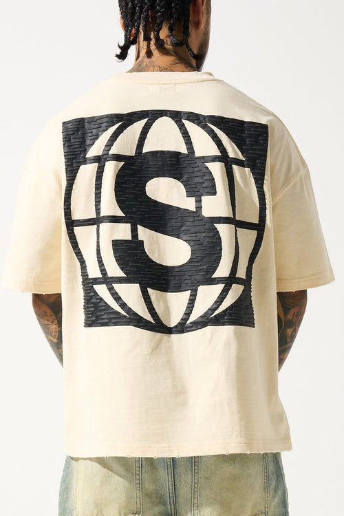 "4 CORNERS" Butter T-Shirt