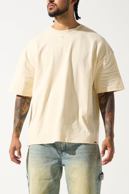 "4 CORNERS" Butter T-Shirt