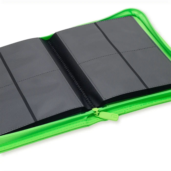 4-Pocket Exo-Tec® Zip Binder Neon Green