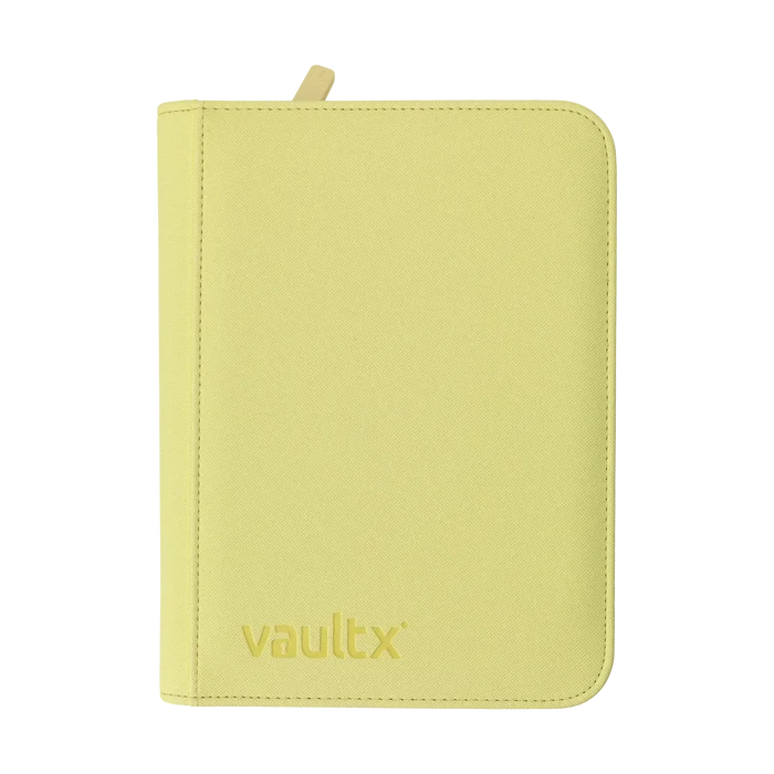4-Pocket Exo-Tec® Zip Binder Pastel Yellow