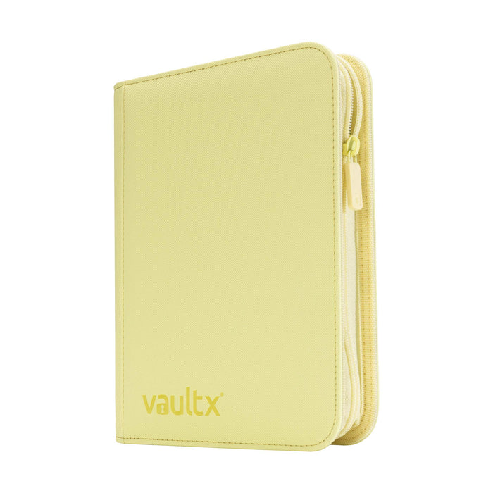 4-Pocket Exo-Tec® Zip Binder Pastel Yellow