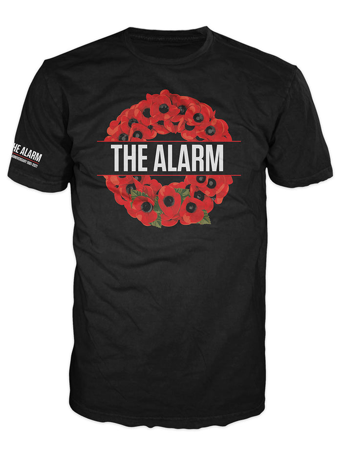40th Anniversary - 1981 -2021 Alarm Poppy Logo T