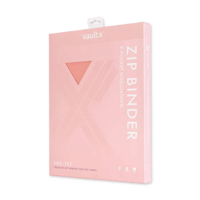 9-Pocket Exo-Tec® Zip Binder Just Pink