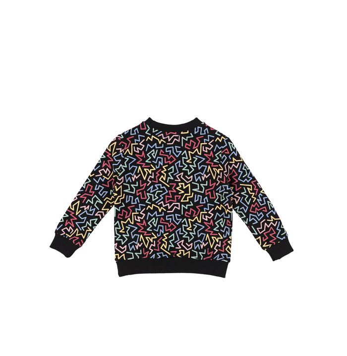 ABSTRACT PRINT SWEATSHIRT