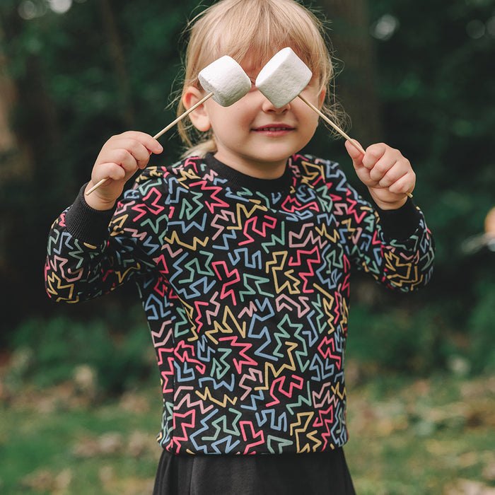 ABSTRACT PRINT SWEATSHIRT