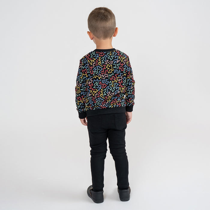 ABSTRACT PRINT SWEATSHIRT