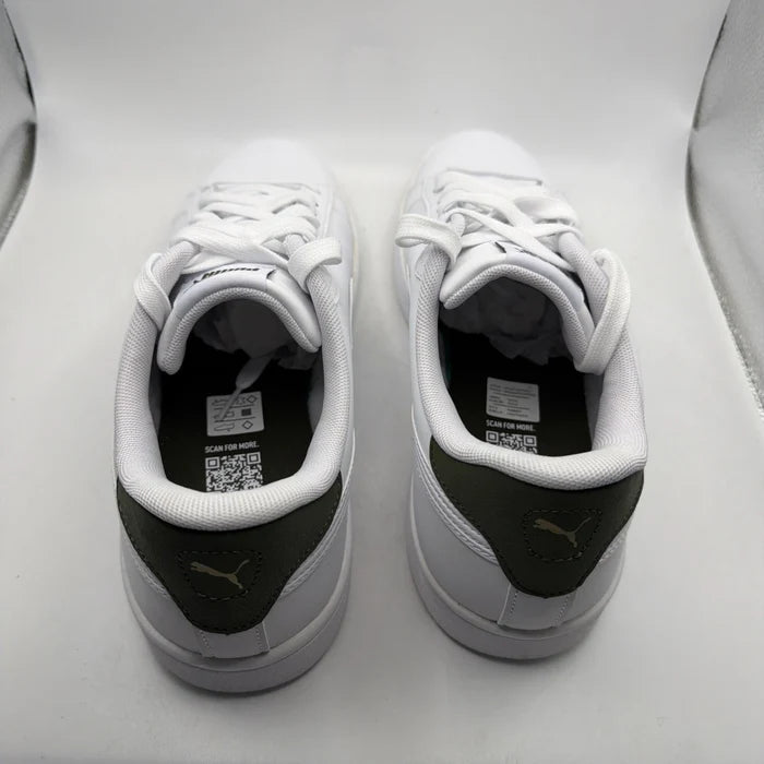 PUMA Ace Court Men's Sneakers White Green SoftFoam+ Size 11