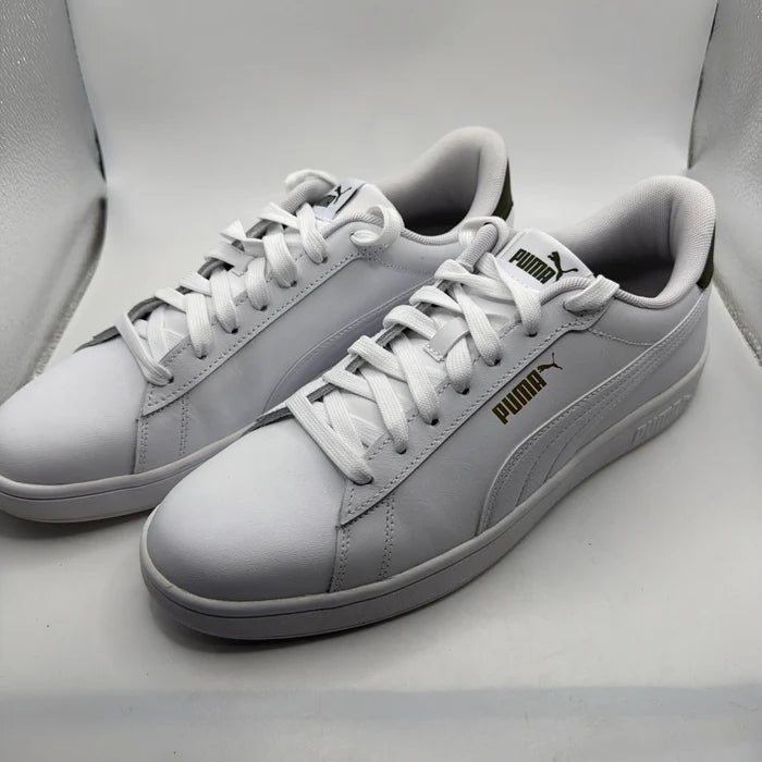 PUMA Ace Court Men's Sneakers White Green SoftFoam+ Size 11
