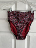 Amazon Essentials Red Leopard Print High‑Waisted Bikini Bottoms