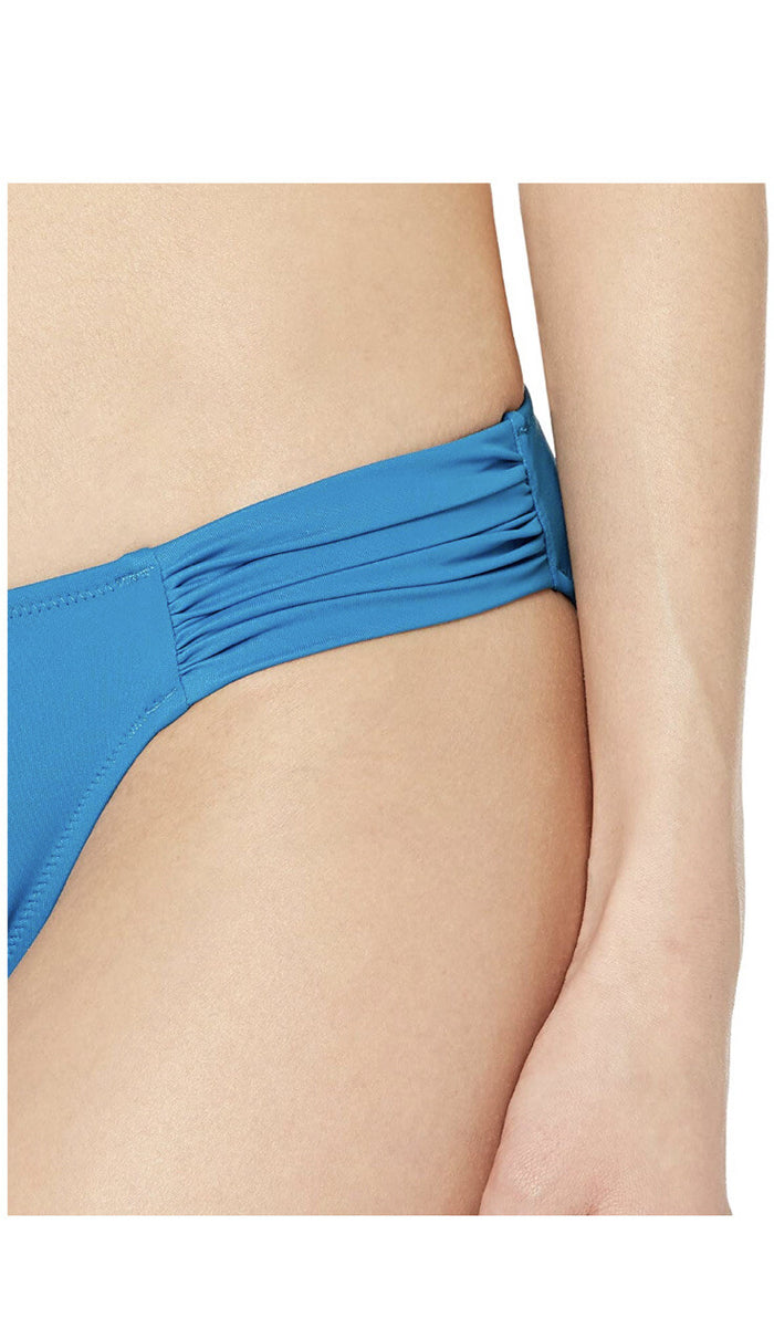 Amazon Essentials Women's Side Tab Bikini Swimsuit Bottom- Teal- Size Large