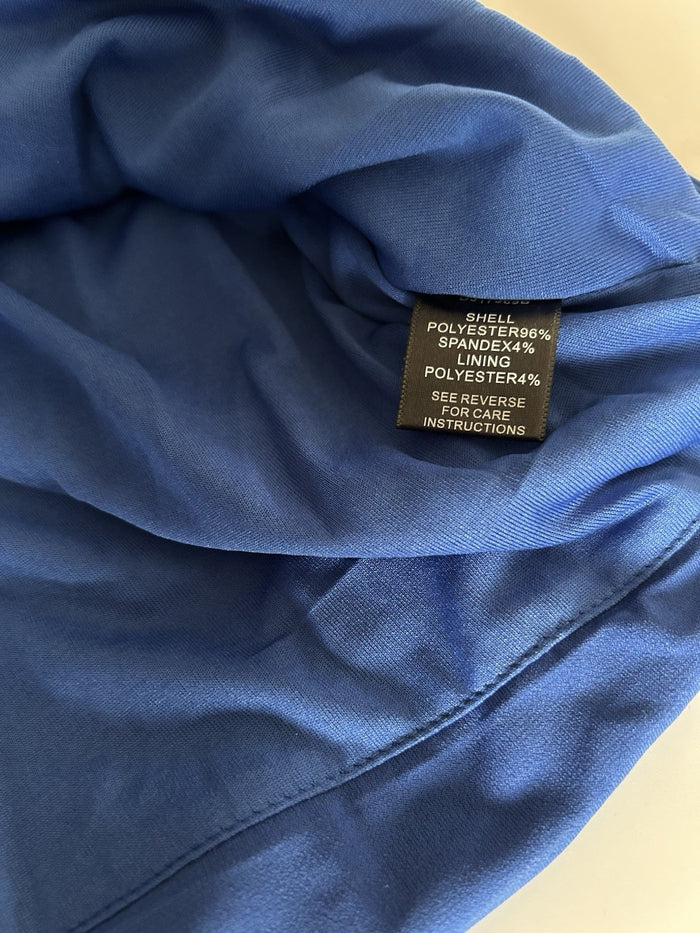 Ark & Co Asymmetric Zipper Party dress Size Large in Blue