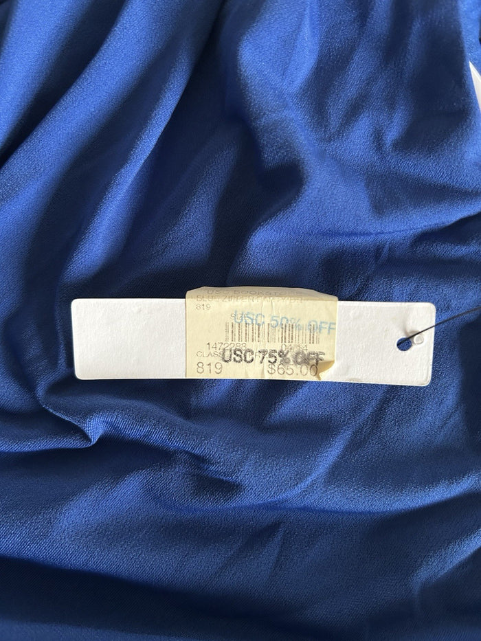 Ark & Co Asymmetric Zipper Party dress Size Large in Blue