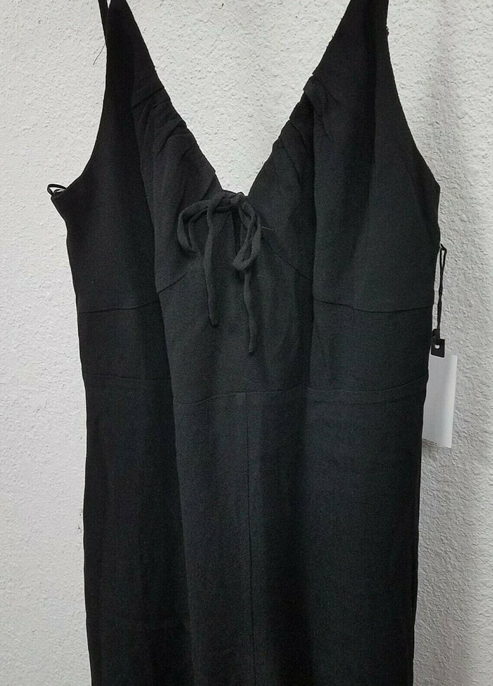 Astr the label Women's Sleeveless Scoop Neck Cicley Wide Leg Jumpsuit, Black