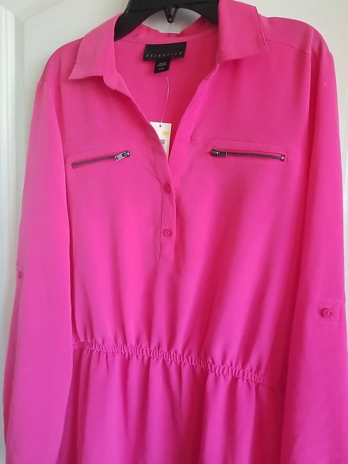 Attention Women's Pink Dress – Size Medium, New With Tags