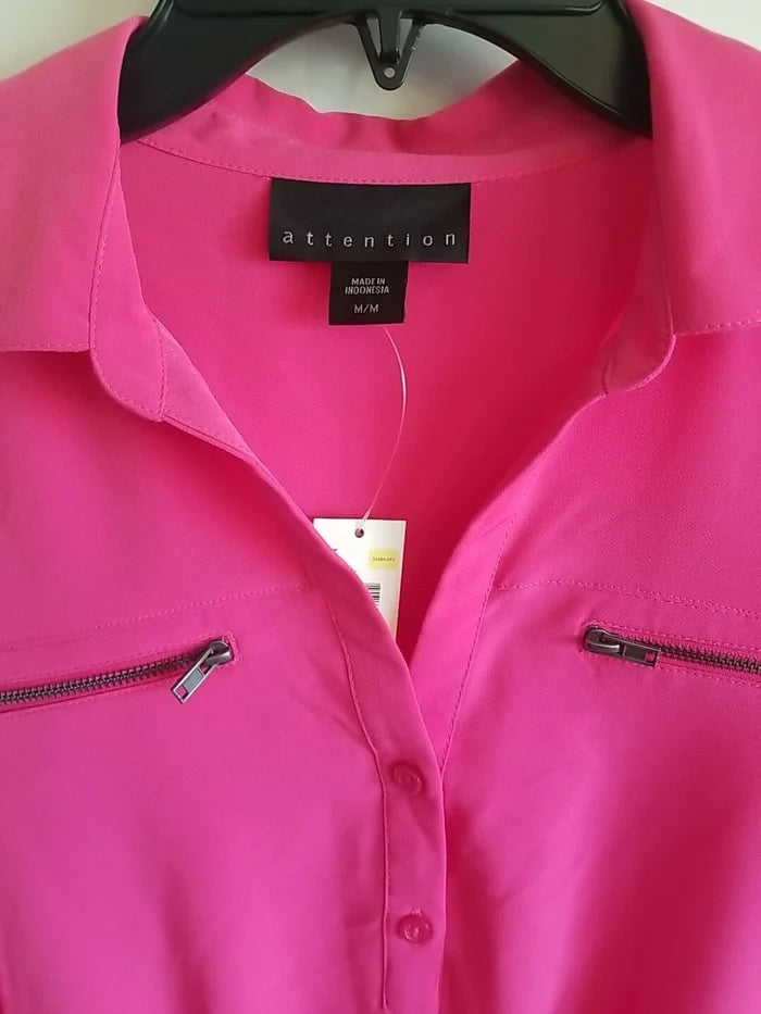 Attention Women's Pink Dress – Size Medium, New With Tags