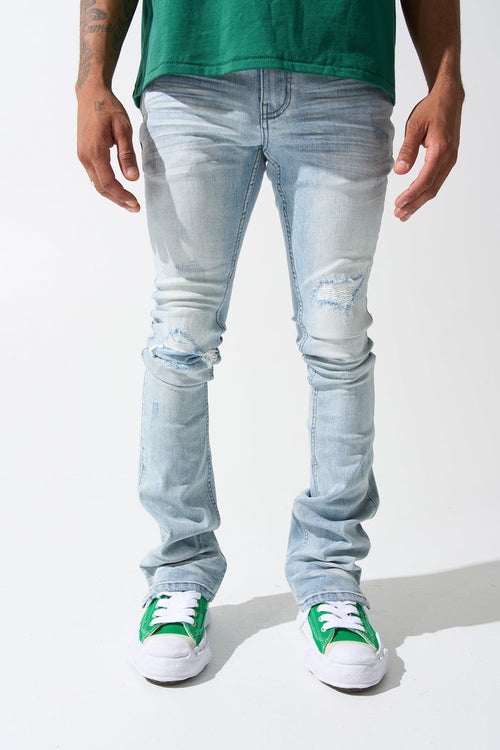 "AZUL" Stacked Jeans