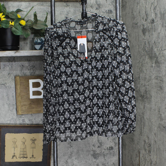 B by Bobeau Woven Pintuck Cami Lined Blouse Shirt Top 1793195