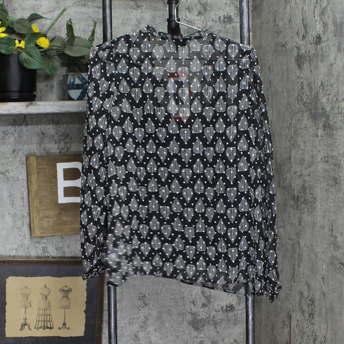 B by Bobeau Woven Pintuck Cami Lined Blouse Shirt Top 1793195