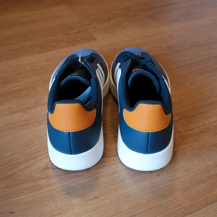 adidas Barreda Men's Fashion Sneakers Navy Orange White – Size 11 US, NWT