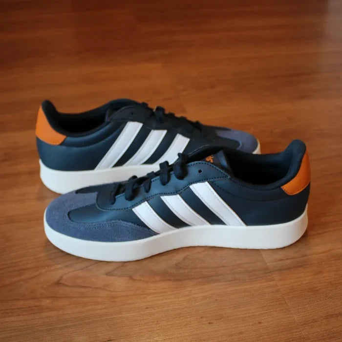 adidas Barreda Men's Fashion Sneakers Navy Orange White – Size 11 US, NWT