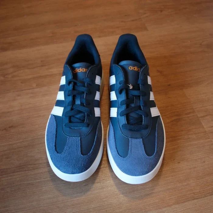 adidas Barreda Men's Fashion Sneakers Navy Orange White – Size 11 US, NWT