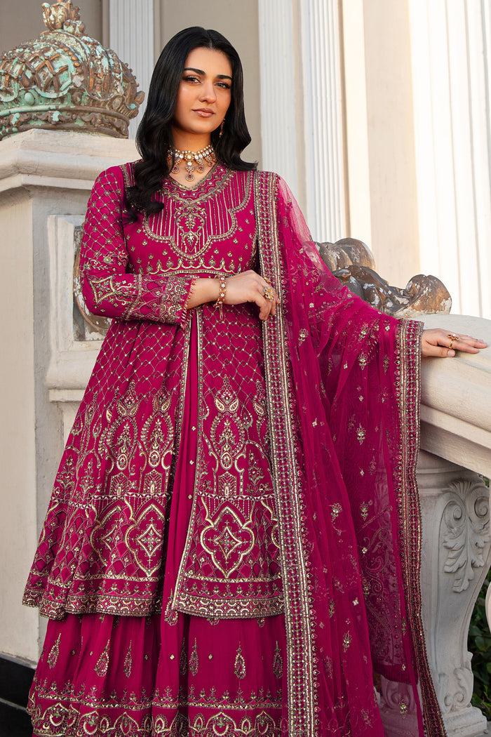 Close-up of Behnaam’s Pakistani raw-silk lehenga hem adorned with handcrafted embroidery and sequinned border trim.